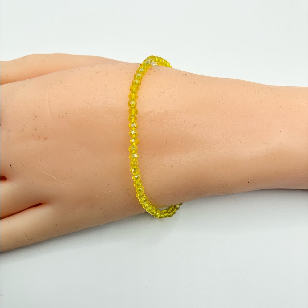 Yellow Beaded Bracelet